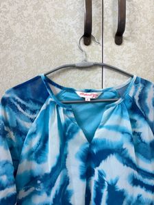 All About You Brand Blue Top/Tunic