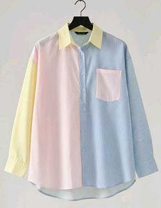 Color Block Striped Shirt - Her :)