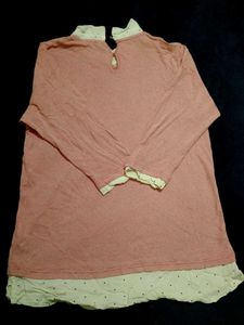 Pink Layered Long Sleeve Top
