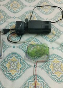 Used Aquarium with filter, stones,