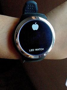 Apple Labeled LED Watch