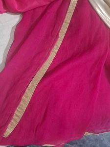 Rose Pink &amp; Gold Lehenga Choli