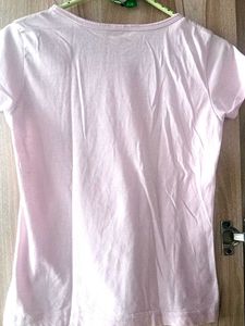 Baby Pink Bow Printed Cat T 👕 Shirt