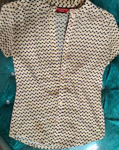 Wills Lifestyle Women Branded Printed Top