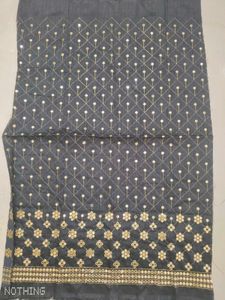 Black unstiched blouse metirial