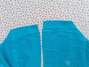 Blue Embroidered Kurta Set