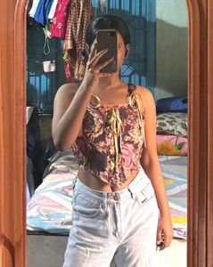 Floral Corset Top New