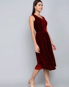 Beautiful Trendy Style Dress Velvet