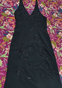 Black Vintage Dress With Beach Dres