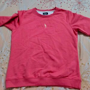 Pink Crewneck Winter T Shirt