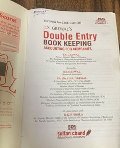 T.S. GREWAL’S DOUBLE ENTRY BOOK KEEPING ACCOUNTING