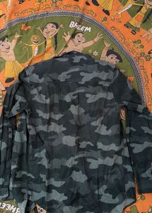Mens Camouflage Print Shirt