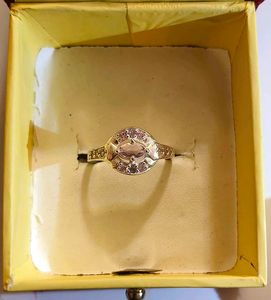 Pure silver Pink Stone Ring 💍# Fixed price