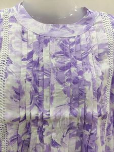 Purple Flower Print Top for Girls | New Tops Ladie