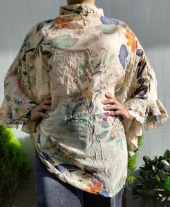 South Korean Top, Butterfly Sleeve. Loose Fitting.