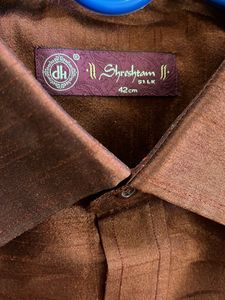 Maroon Silk Shirt