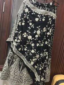 Black Embroidered Lehenga Choli