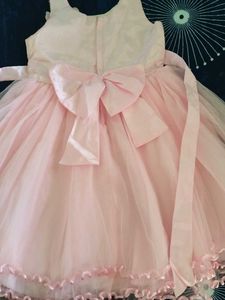 Pink Party Dress with Flower Detail