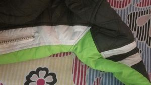 Green Puffer Hoodie Jacket Coat For Kids