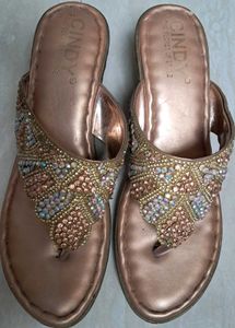 Cindy Jeweled Thong Sandals✨️💛