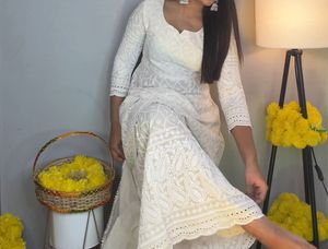 Chikankari Plazoo Set 🤍