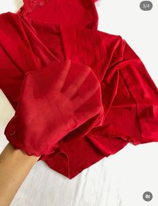 Amber Red Lace Detail Slip Dress