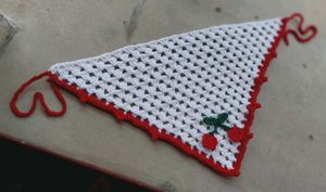 Crochet Cherry Bandana