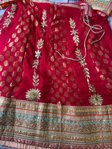 Gota Work Lehenga N Dupatta