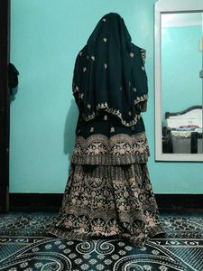 Fancy Green Bridal Lehenga