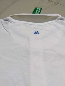 Benetton White Polo Shirt