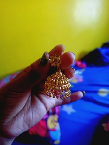 One Gram gold jhumka big size