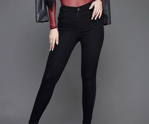Black Skinny High-Rise Jeans | Size 30 |