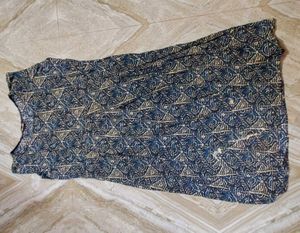 Printed Blue Dress