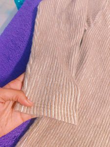 Tan Turtleneck Top
