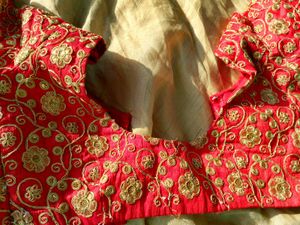 Golden Halfsaree