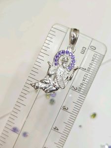 &#34;Pure Silver Hanuman Ji Pendant | Spiritual Locket