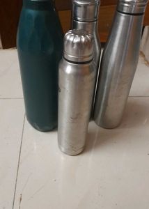 water bottle and flasks