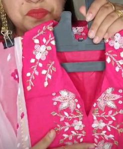 💗💖Pure Silk Hot Pink Kurta Set💗💖