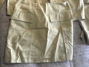 H&amp;m Linen-Blend Cargo Skirt