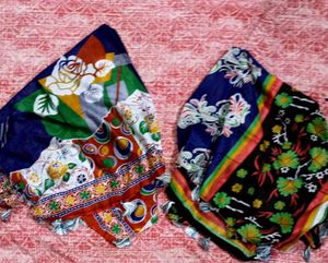 Set of Two Floral Scarves