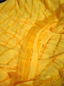 Yellow Color Silk Dupatta