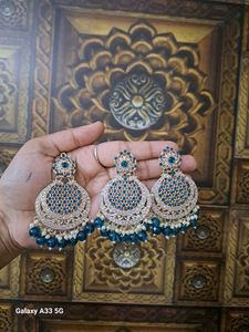 Beautiful Maang Teeka With Earrings Set