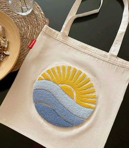 Hand embroidered Tote Bags