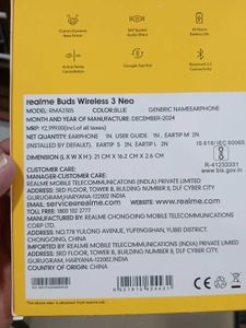 Realme Buds Wireless 3 Neo