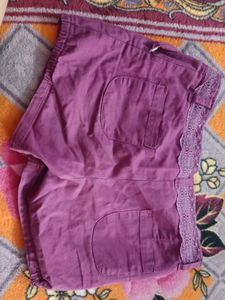 Cute Purple Lace Shorts