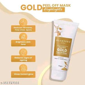 Gold Shining Facial Kit Peel Off Mask Combo Pack