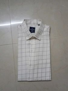 Checked White Shirt