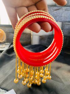 Combo Of Bangles And Hairband