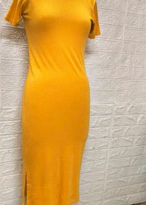 Yellow 💛 Bodycon Tshirt Dress