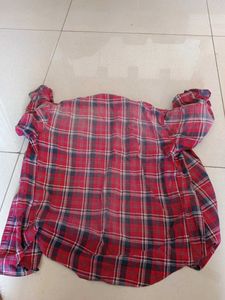 Red Plaid Flannel Shirt